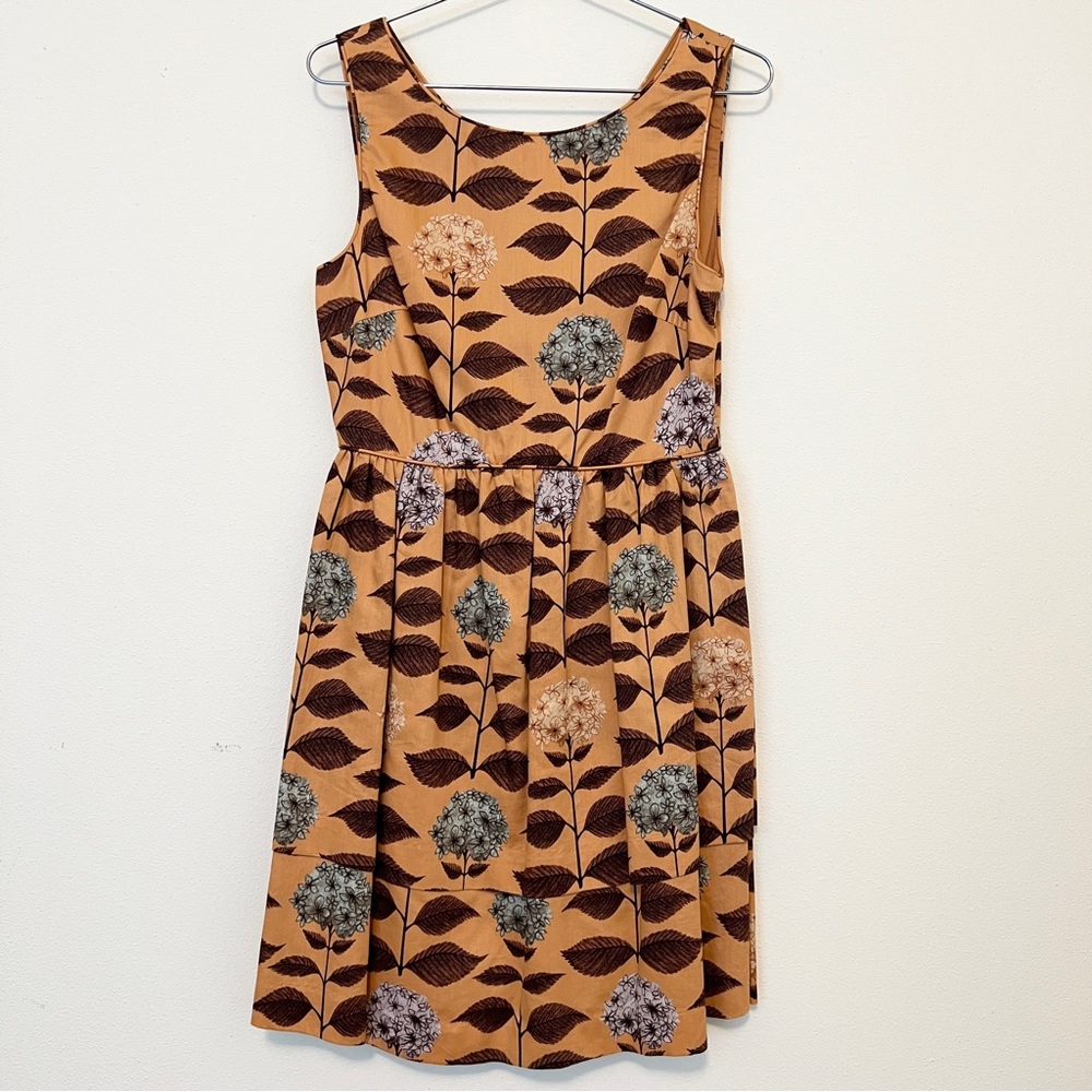 Anthropologie Nadinoo Fluers Hydrangea Floral Dress